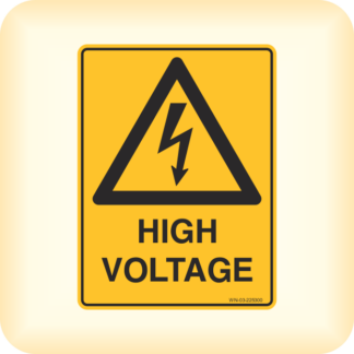 Sign - Warning, High Voltage