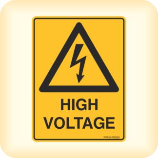 Sign - Warning, High Voltage