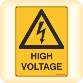 Sign - Warning, High Voltage