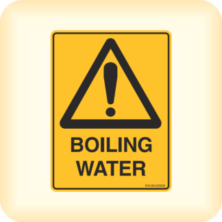 Sign - Warning, Boiling Water.