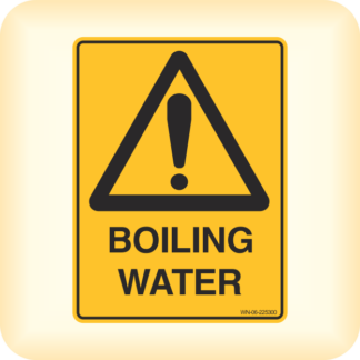 Sign - Warning, Boiling Water.