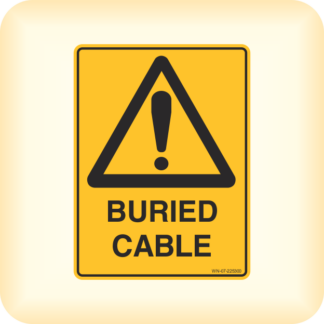Sign - Warning, Buried Cable.
