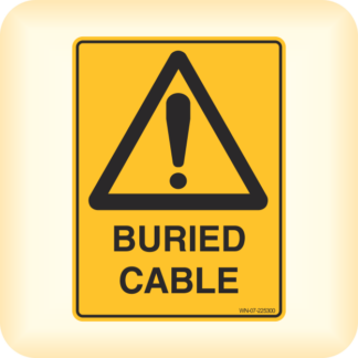 Sign - Warning, Buried Cable.