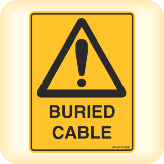 Sticker - Warning, Buried Cable.