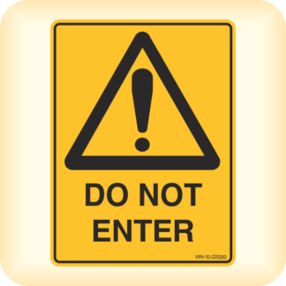 Sticker - Warning, Do Not Enter.