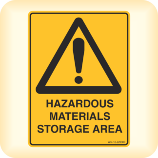 Sign - Hazardous Materials Storage Area.