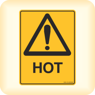 Sticker - Warning, Hot.