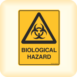 Sign - Warning, Biological Hazard.