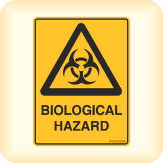 Sticker - Warning, Biological Hazard.