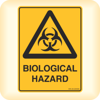 Sticker - Warning, Biological Hazard.