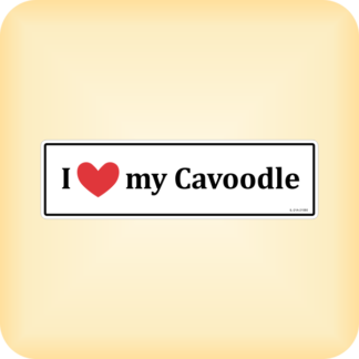 I Love my Cavoodle - 210 x 60mm (8.3" x 2.4")