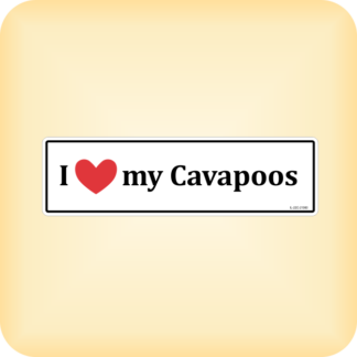 I Love my Cavapoos - 210 x 60mm (8.3" x 2.4")