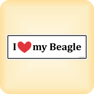 I Love my Beagle - 250 x 79mm (11.8" x 3.1")
